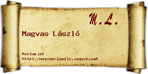 Magvas László névjegykártya